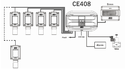 Gasdetectiecentrale voor 4 tot 8 industriële detectoren