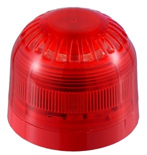LED flitslicht SONOS, rode lens/rode montagevoet