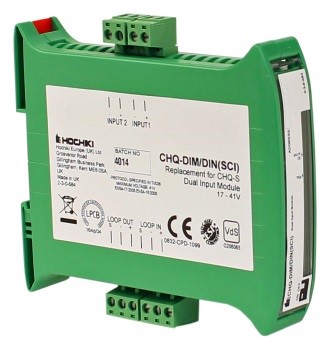 HOCHIKI 2-voudige ingangsmodule CHQ-FTM/DIN, DIN rail montage