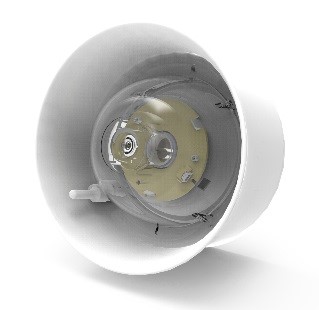 Sirène combinée adressée HOCHIKI, boîtier blanc, montage mural, EN54-23