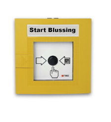 Handbrandmelder geel &quot;Start blussing&quot; (2/5 : Conventional MCP Electronic )