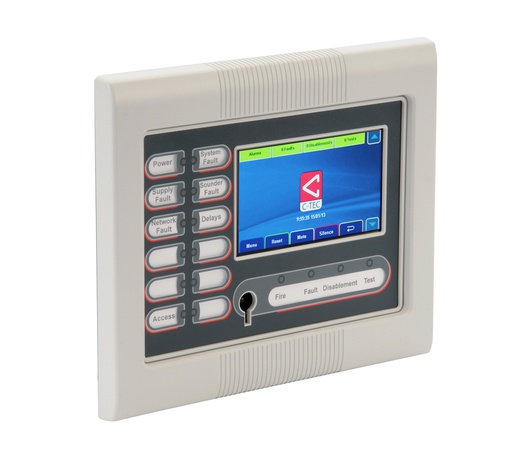 [C2S-ZREP1F/CA] CAST Actief herhaalbord INBOUW met LCD touchscreen voor ZFP centrales