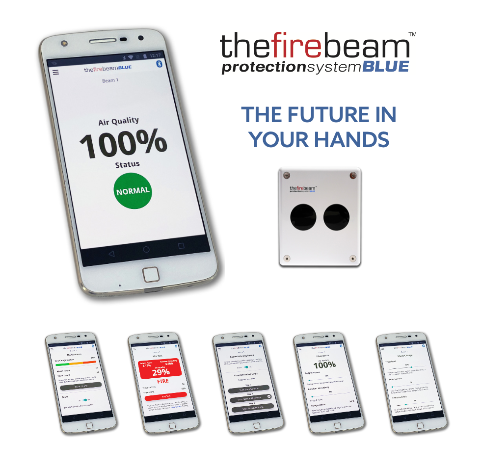 The Fire Beam BLUE Detecteur linéaire beam avec commande via smartphone ...