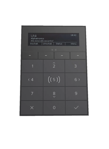 [C2S-004626] UNii codeklavier ZWART met ingebouwde Mifare lezer