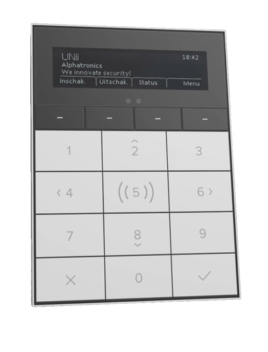 [C2S-004624] UNii codeklavier WIT met ingebouwde Mifare  lezer